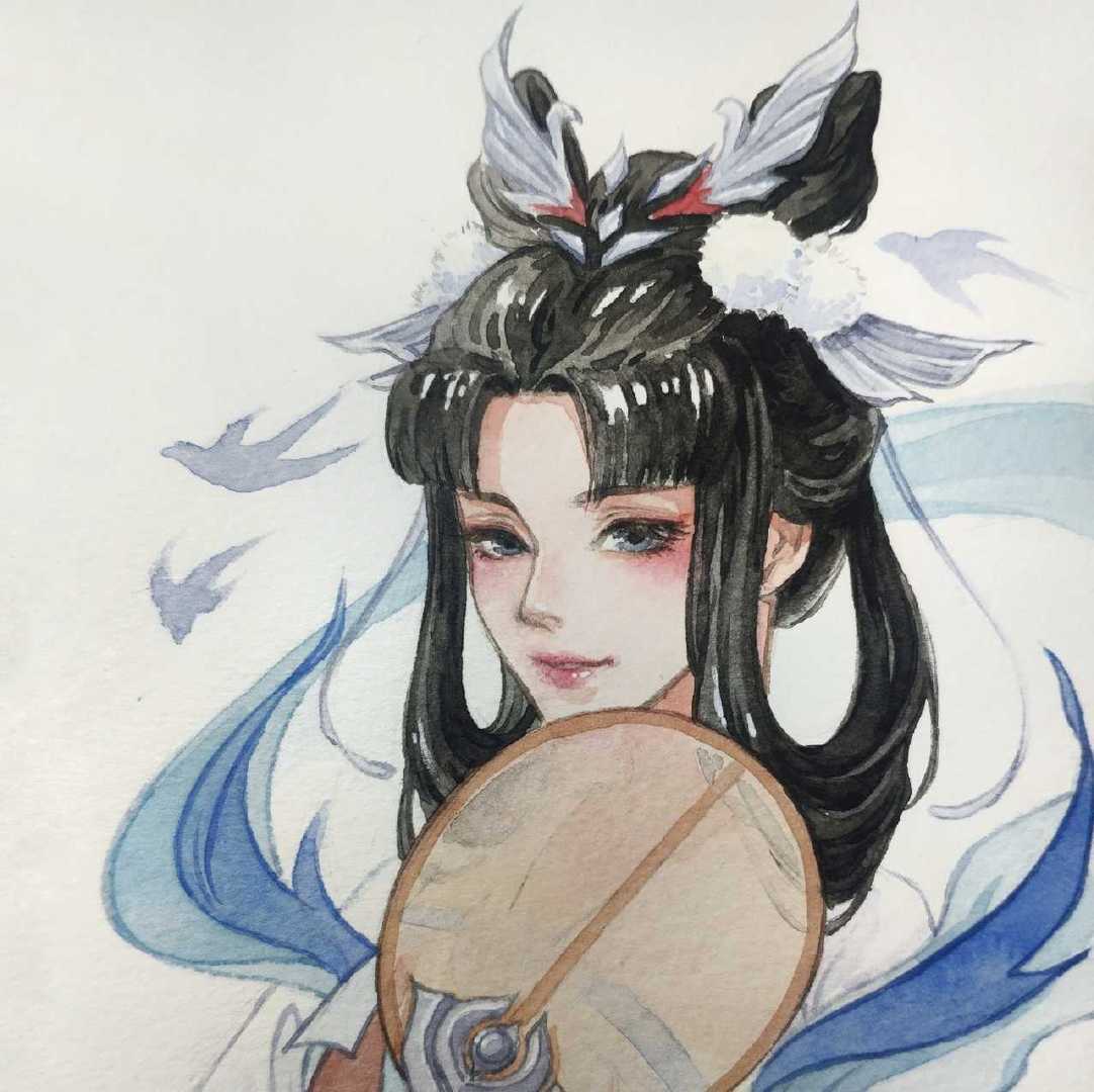 王者荣耀手绘情侣微信头像