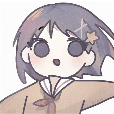 有个性的插画二次元可爱情侣头像