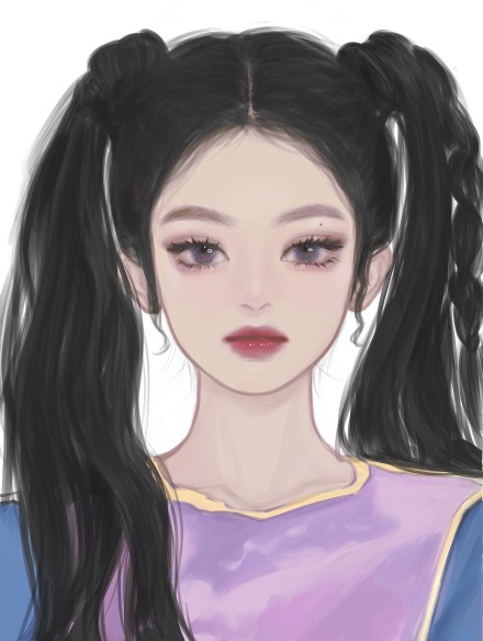 手绘jennie超好看的微信头像