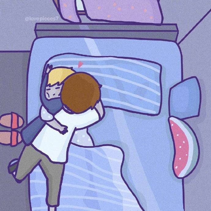 Q版卡通可爱小情侣微信素材图片