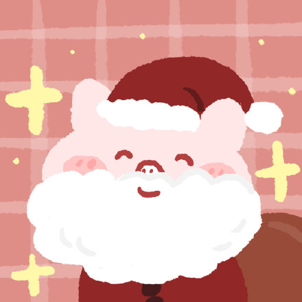 卡通可爱圣诞节动物微信头像