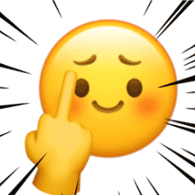 沙雕黄脸竖中指动态微信表情包