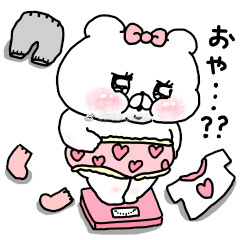 可爱的蝴蝶结熊熊微信表情包