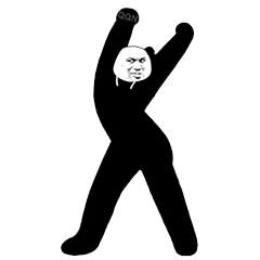 超沙雕的熊猫脸大长腿微信表情包