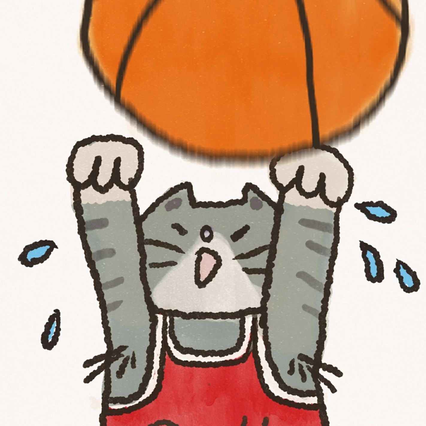 手绘可爱卡通猫猫微信头像