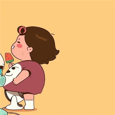 有个性的插画二次元可爱情侣头像