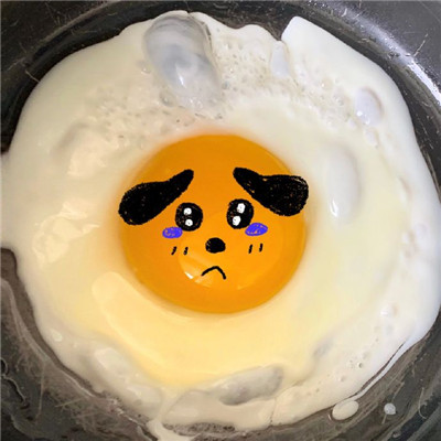 可爱的煎蛋头像