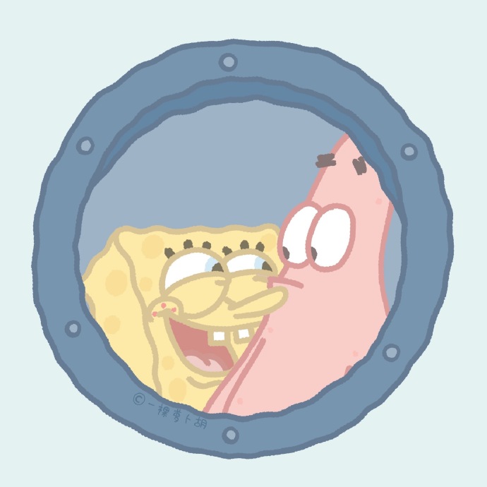 海绵宝宝x派大星手绘卡通微信头像