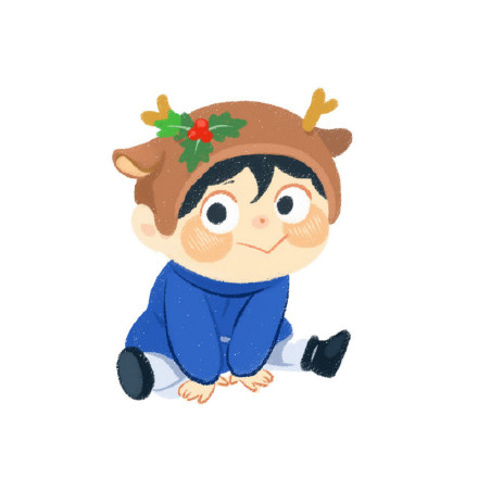 波吉圣诞节可爱微信头像