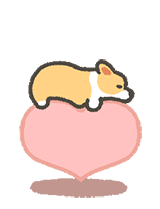 超可爱的柯基宝宝卡通微信表情包