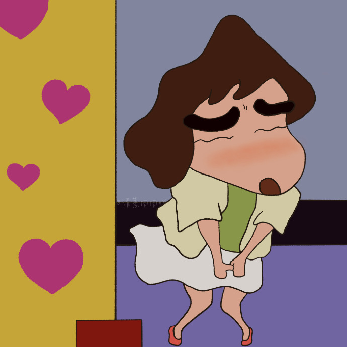 蜡笔小新一家子的情侣微信头像