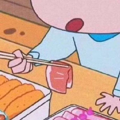 超萌的吃货蜡笔小新干饭头像