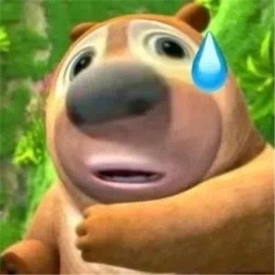 面容扭曲的熊二表情包