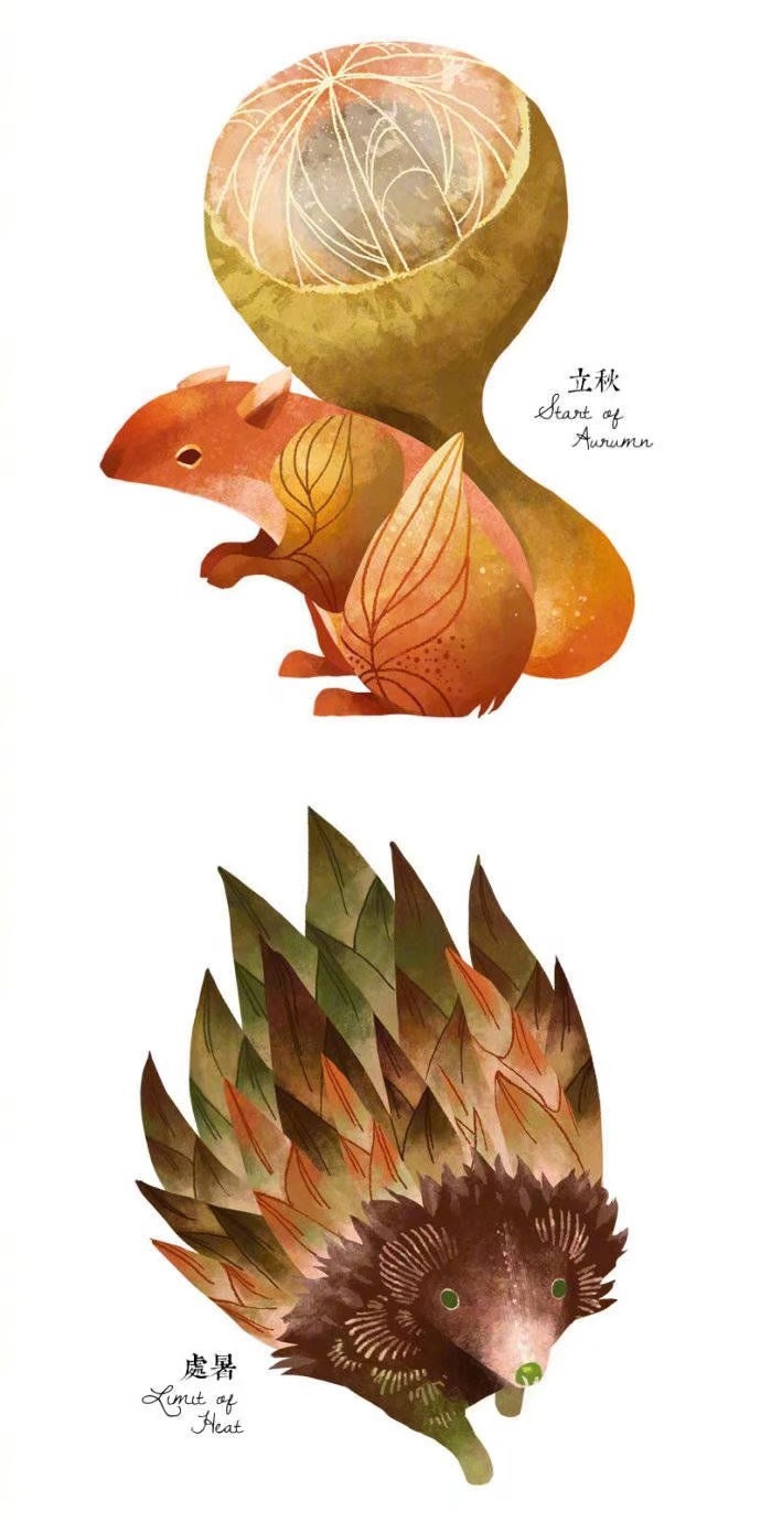 24节气里的绝美动物微信素材图片