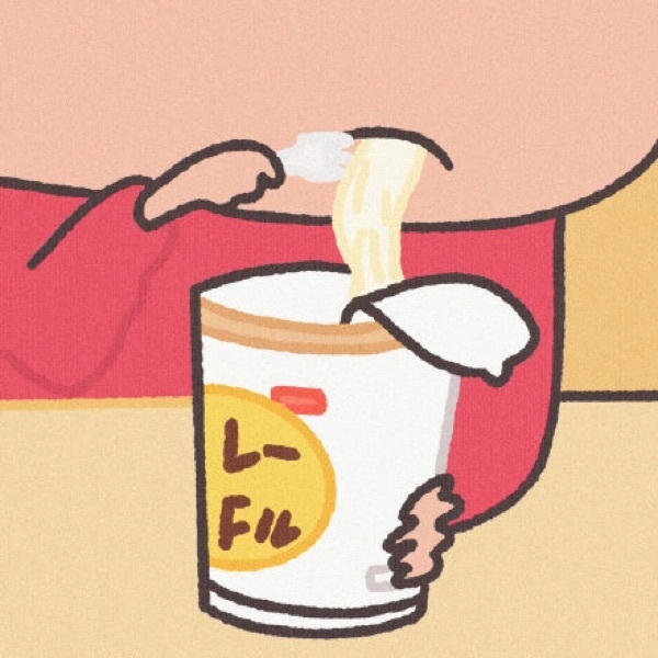 手绘蜡笔小新干饭可爱微信头像