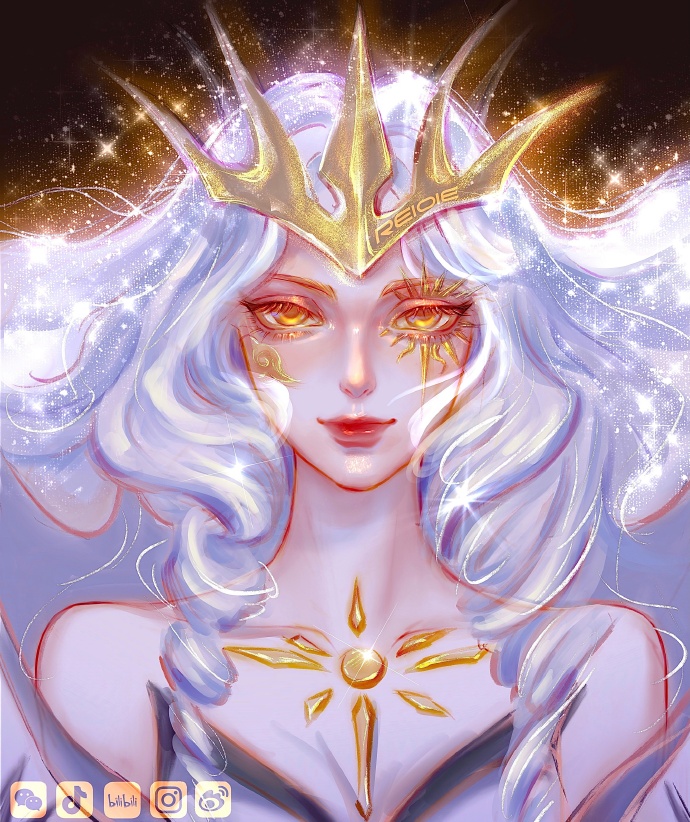 闪闪发光的手绘库洛牌微信头像