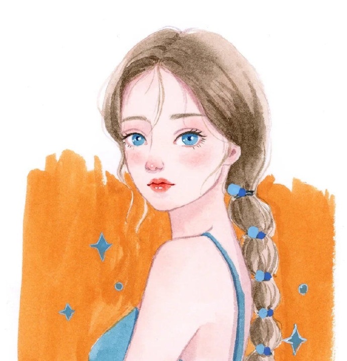 Q版真人手工彩绘个性微信头像