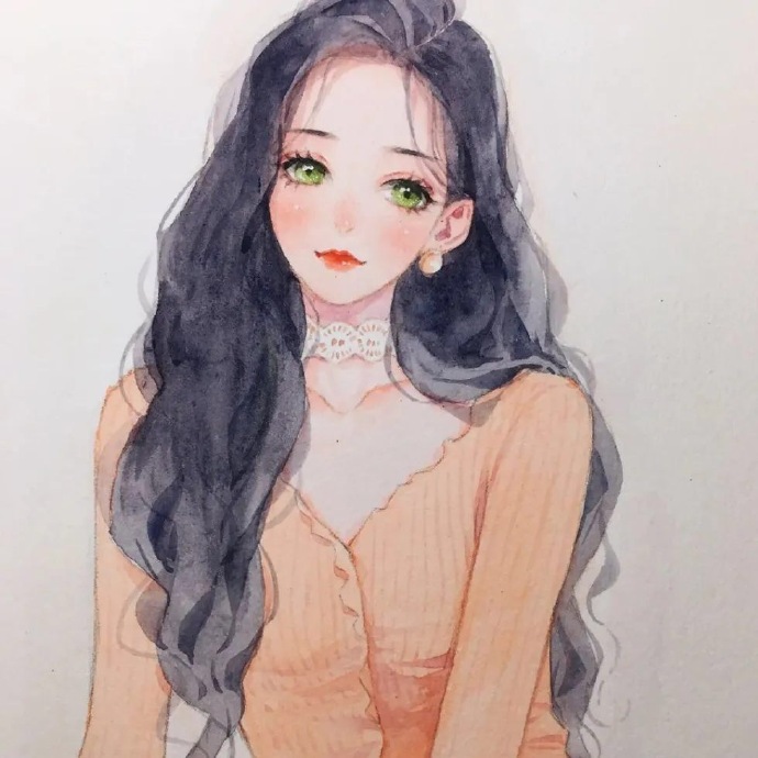 手绘版闺蜜微信头像