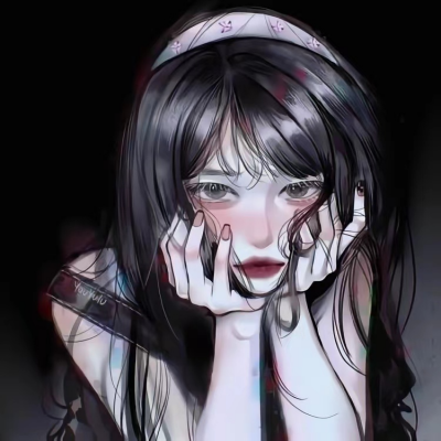 伤感丧系二次元女头