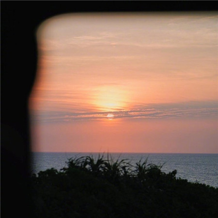 唯美浪漫的意境夕阳微信背景图