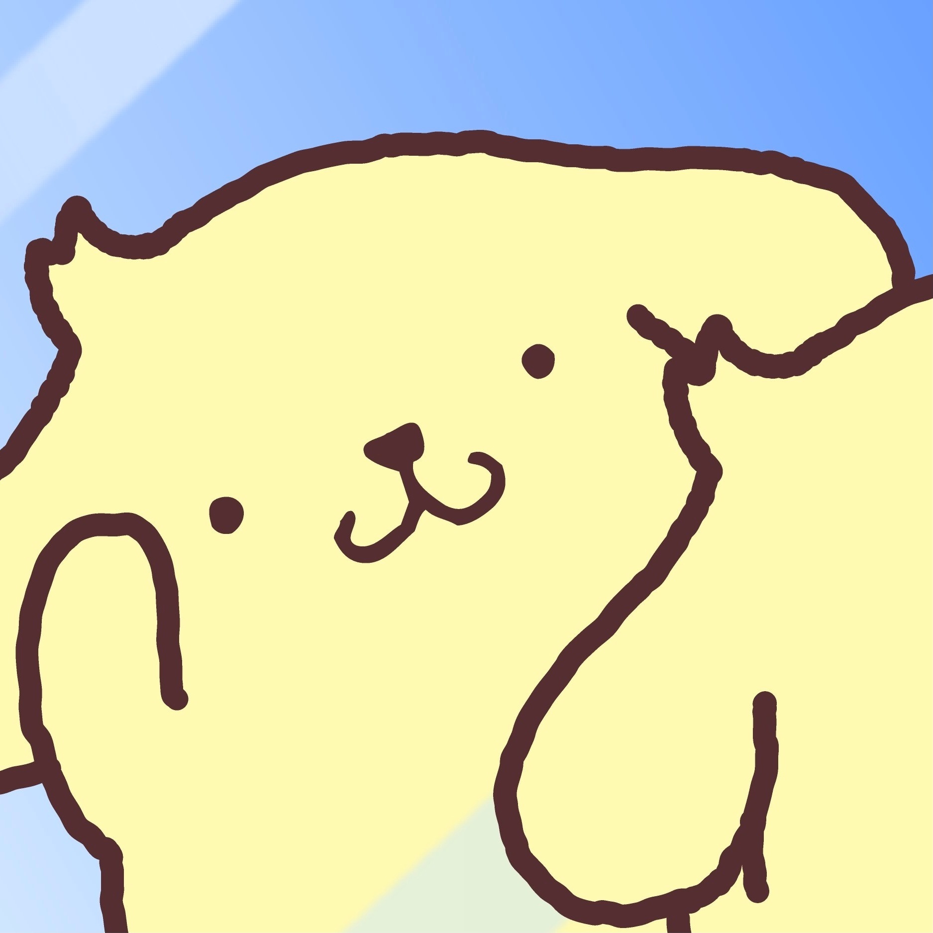 敲可爱的布丁狗微信头像