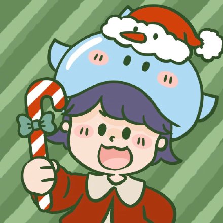 手绘圣诞可爱微信头像