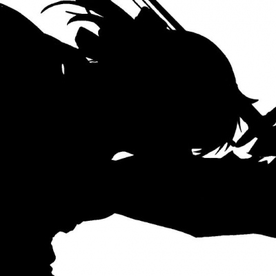 不露脸的黑白系动漫男生微信头像