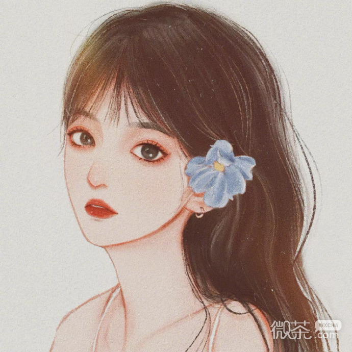个性独特好看的彩绘美女微信头像
