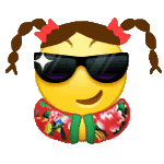 扎着小辫子穿着花棉袄的黄脸微信表情包