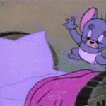 猫和老鼠睡觉睡到自然醒的微信头像