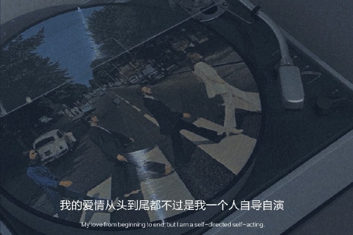 蓝色忧郁微信聊天背景图