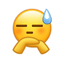 小黄脸双手撑头沙雕微信表情包