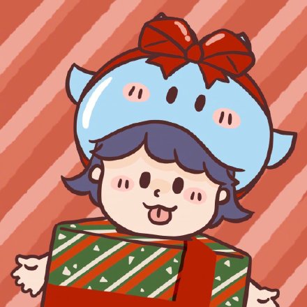 手绘圣诞可爱微信头像