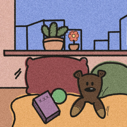 手绘可爱卡通小熊崽崽微信头像