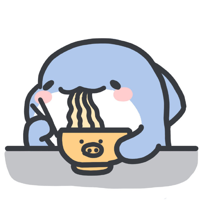 可爱的小鲨鱼卡通微信表情包