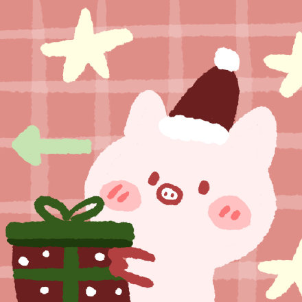 卡通可爱圣诞节动物微信头像