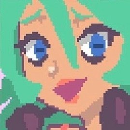 一组像素风格插画姐妹微信头像