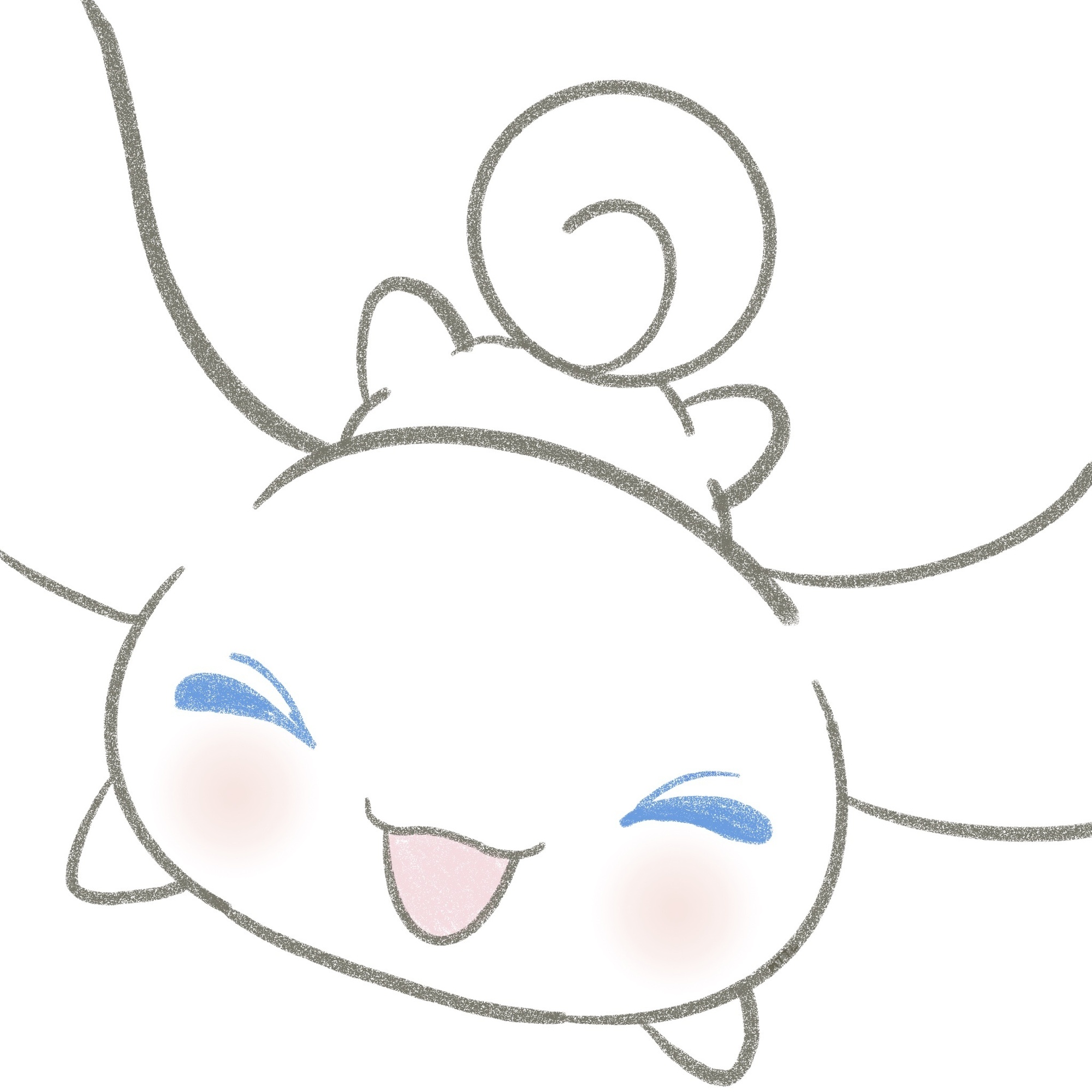 手绘可爱玉桂狗微信头像