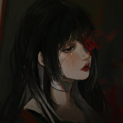 伤感丧系二次元女头