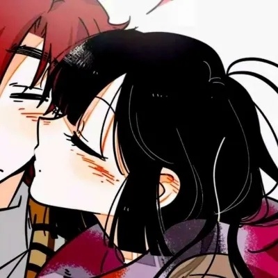 二次元卡通情侣微信头像