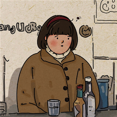 最新版甜蜜的插画风情侣微信头像