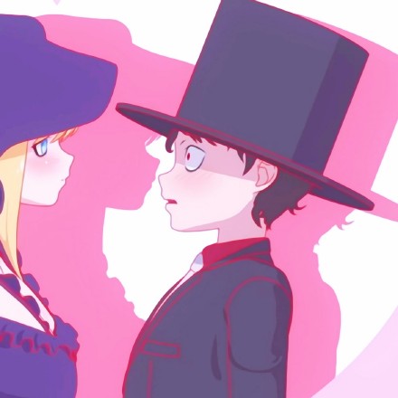 死神少爷与黑女仆情侣微信头像