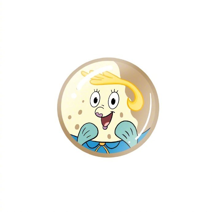 圆圆的可爱海绵宝宝微信头像