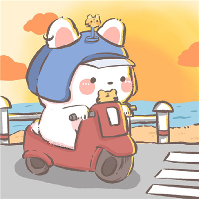 卡通情头超萌一男一女