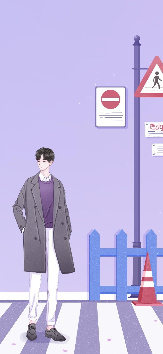 一人一半可爱卡通情侣微信头像