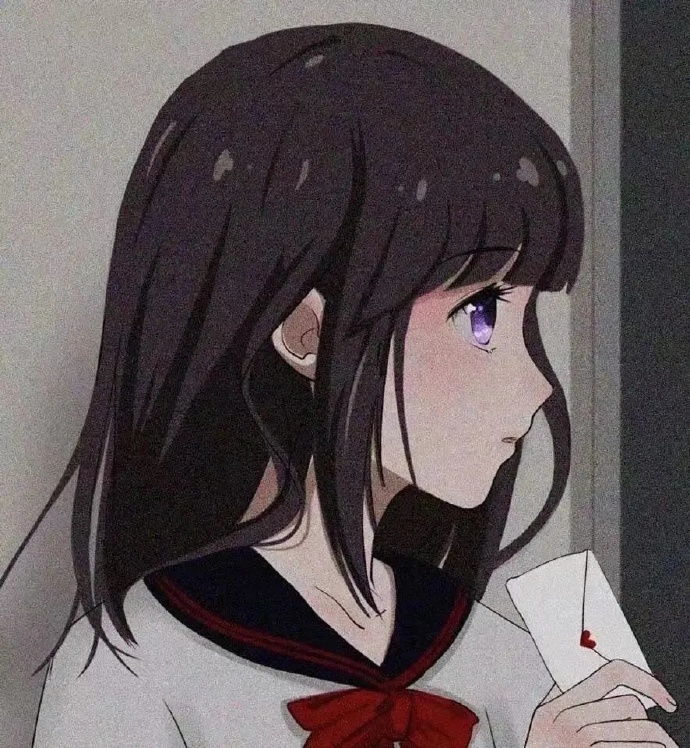 二次元卡通情侣微信头像