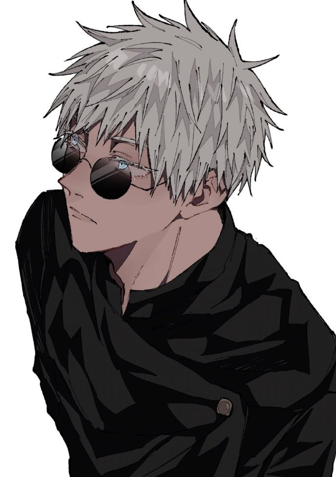 手绘超帅五条悟微信头像