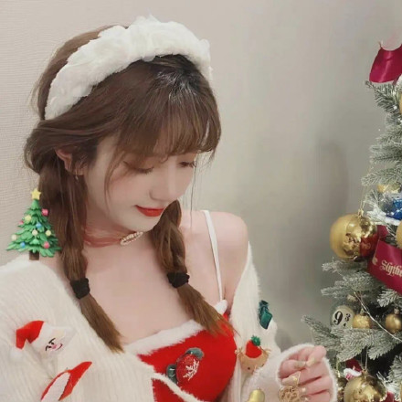 超好看的圣诞女生微信头像