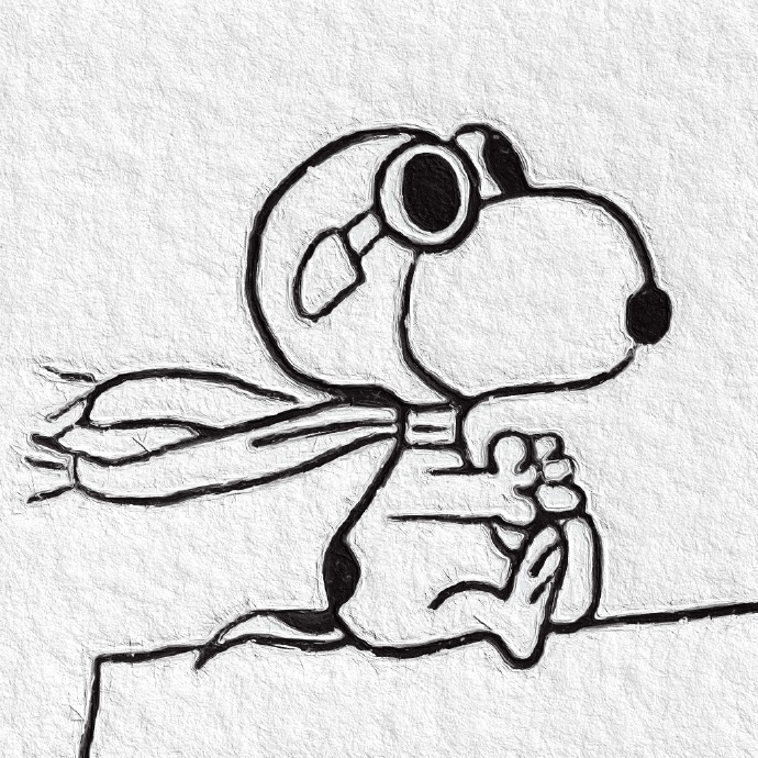 简简单单的史努比微信头像