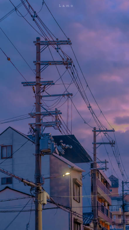 傍晚的风景素材图片